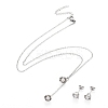 Flower 304 Stainless Steel Jewelry Sets SJEW-H302-13-2