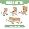 4pcs 4 styles Square & Rectangle Velvet Jewelry Gift Boxes Set ODIS-DC0001-02-2