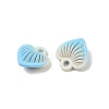 Spray Painted Alloy Pendants PALLOY-S038-15F-3