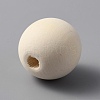 Round Printed Wood Beads WOOD-WH0036-05B-2