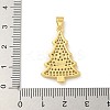 Brass Micro Pave Cubic Zirconia Pendants KK-U044-02G-01-3