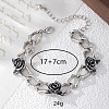 Gothic Style Alloy Link Chain Bracelets for Women WG63462-01-4
