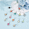 DIY Blank Dome Stainless Steel Dangle Earrings Making Kits DIY-AN0001-09P-7