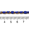 Electroplate Glass Beads Strands EGLA-P061-02A-M-5