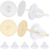 200Pcs 2 Colors 304 Stainless Steel Stud Earring Findings STAS-BBC0004-88-1