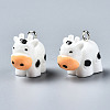 Opaque Resin Pendants X-RESI-S356-071-2