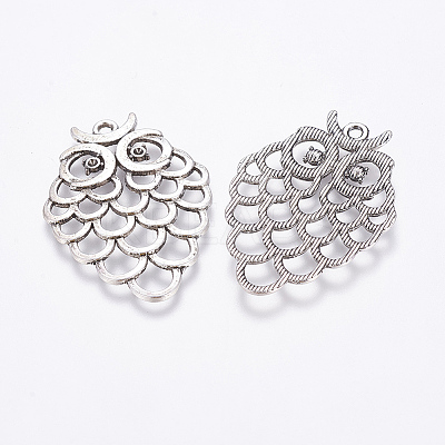 Owl Alloy Pendant Rhinestone Settings X-EA11877Y-NF-1