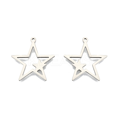 Non-Tarnish 201 Stainless Steel Pendants STAS-N098-107P-1