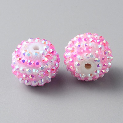 Resin Rhinestone Beads RESI-TAC0004-28B-1