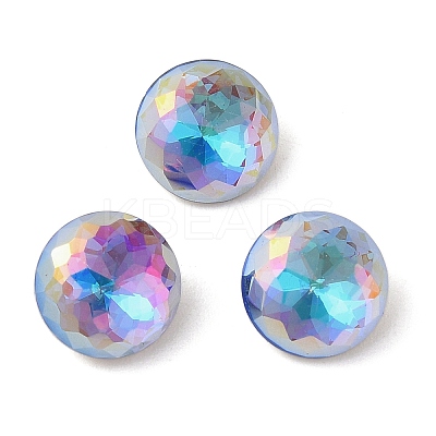 Glass Rhinestone Cabochons RGLA-L029-10B-BBLA-1