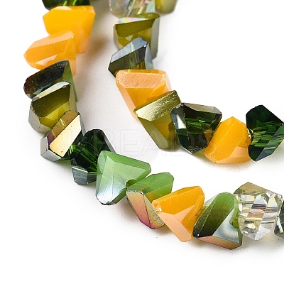 Electroplate Glass Beads Strands X-GLAA-T023-A17-04-1