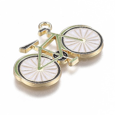 Light Gold Plated Alloy Jewelry Enamel Pendants LS-PALLOY-Z001-29B-1