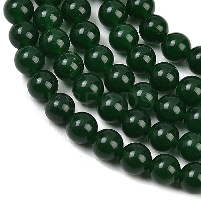 Dyed Natural White Jade Imitation Malaysia Jade Beads Strands LS-G-C270-B01-8mm-1