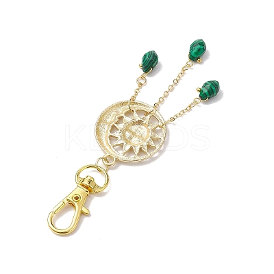 Alloy Moon & Sun Pendant Decorations HJEW-JM02002-1