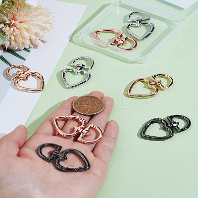 8Pcs 4 Colors Alloy Swivel Clasps FIND-LP0004-45-1