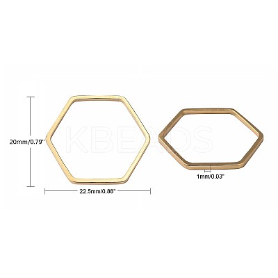 Brass Linking Rings KK-S327-03KC-1