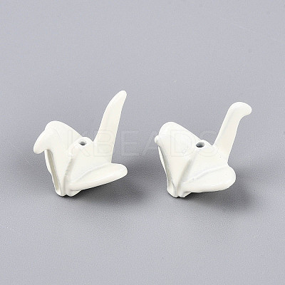Rack Plating Spray Painted Alloy Beads PALLOY-T091-31A-1