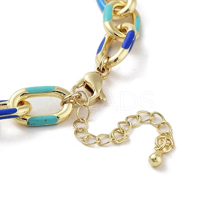 Brass Cable Chain Bracelets BJEW-D039-35G-1