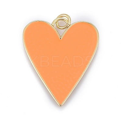 Brass Enamel Pendants KK-M205-13G-05-1