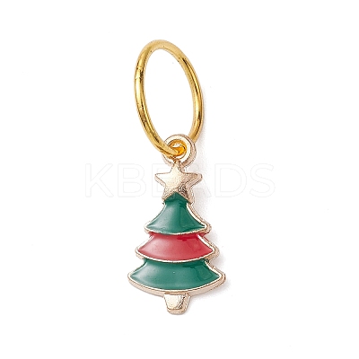Christmas Theme Iron Dreadlocks Beads OHAR-JH00042-1