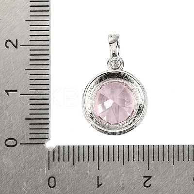 925 Sterling Silver Pave Cubic Zirconia Pendants STER-C015-01C-02-1