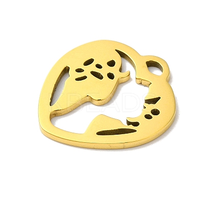 5Pcs 201 Stainless Steel Pendants LS-STAS-Z068-03G-1
