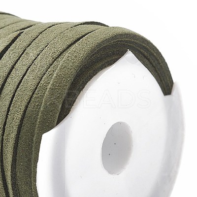 (Defective Closeout Sale: Bad Spool) Eco-Friendly Flat Faux Suede Cords LW-XCP0001-10-1