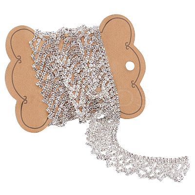 Brass Glass Rhinestone Strass Chains FIND-BC0001-84-1