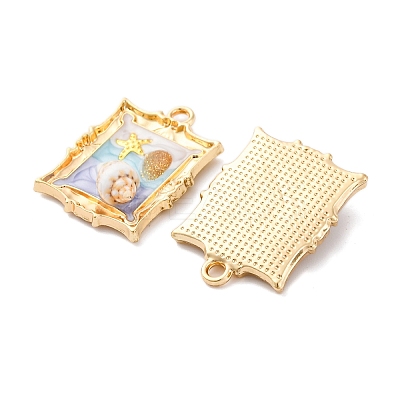 Alloy Enamel Pendants FIND-M060-01G-1