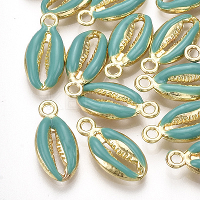 Alloy Enamel Pendants X-PALLOY-T065-27-M-1