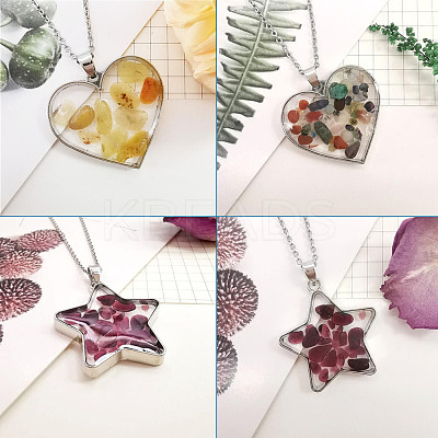 DIY UV/Epoxy Resin Pendant Necklace Making Kits DIY-TA0008-72-1
