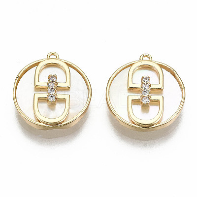 Natural Freshwater Shell Pendants KK-S356-200G-NF-1