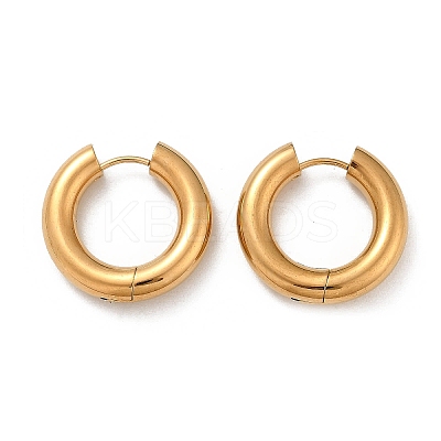 202 Stainless Steel Polishing Hoop Earrings EJEW-M106-02G-04-1