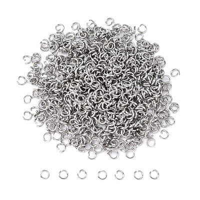 Tarnish Resistant 304 Stainless Steel Open Jump Rings STAS-E011-4x0.7mm-1