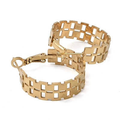 304 Stainless Steel Hoop Earrings EJEW-K278-04G-1