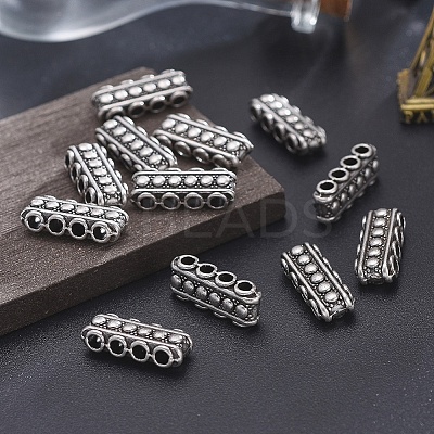 Tibetan Style Alloy Bead Spacer Bars TIBE-A16787-TAS-NR-1