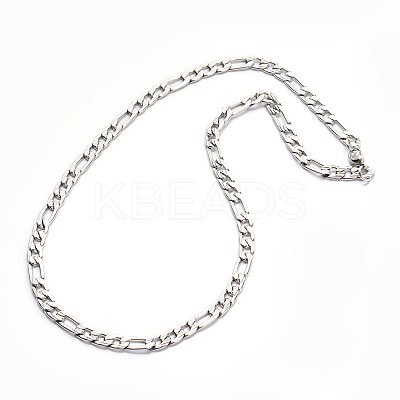 Tarnish Resistant 304 Stainless Steel Figaro Chains Necklaces LS-NJEW-I060-09A-1