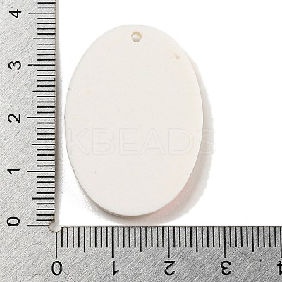 Geometrical Shape with Fruit Handmade Polymer Clay Pendants CLAY-E008-01B-1