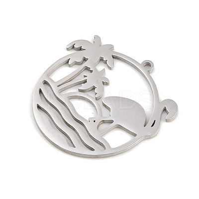 201 Stainless Steel Pendants STAS-I344-03P-1