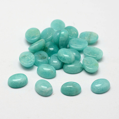 Oval Natural Amazonite Cabochons X-G-O147-02B-1