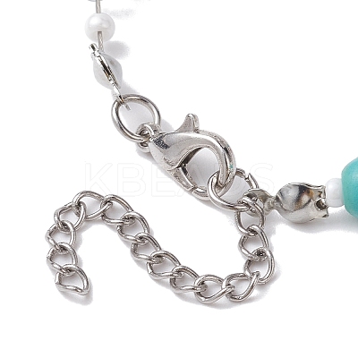 3Pcs 3 Style Alloy Starfish Charm Bracelets Set BJEW-JB10090-1