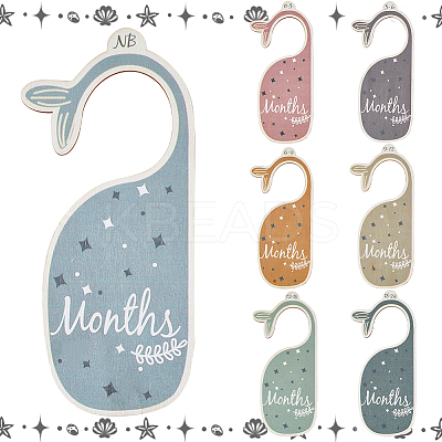 1 Set Wooden Baby Closet Divider WOOD-CP0001-09-1