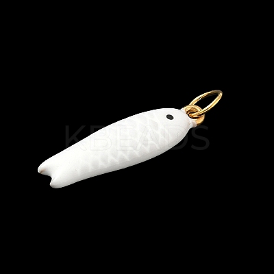 304 Stainless Steel Enamel Pendants LS-STAS-A131-02D-G-1