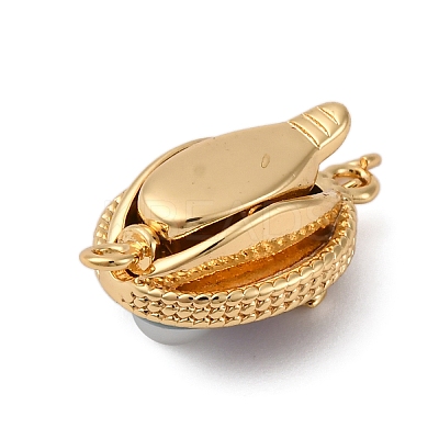 Brass Box Clasps KK-P291-50G-1