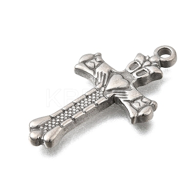 304 Stainless Steel Pendants STAS-Q362-06B-P-1
