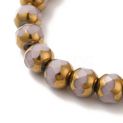 Opaque Solid Color Glass Beads Strands GLAA-G098-02C-1