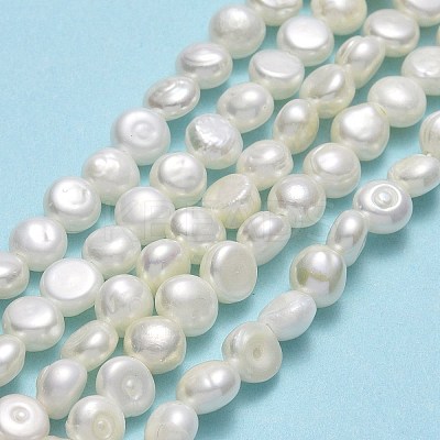 Natural Cultured Freshwater Pearl Beads Strands PEAR-A005-07B-01-1