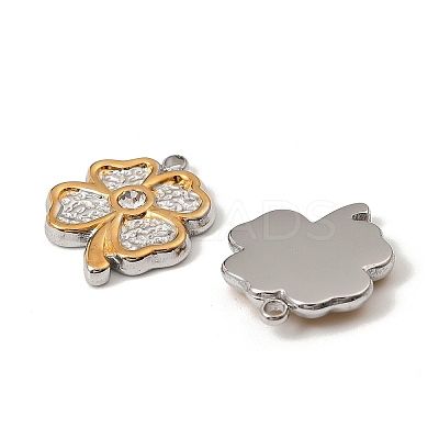 304 Stainless Steel Rhinestone Pendants STAS-T068-64GP-1