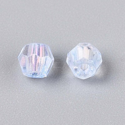 Transparent Spray Painted Glass Beads LS-EGLA-N018-4mm-05-1