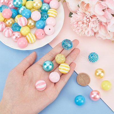 1 Set Resin Round Beads Set RESI-PH0002-03-1